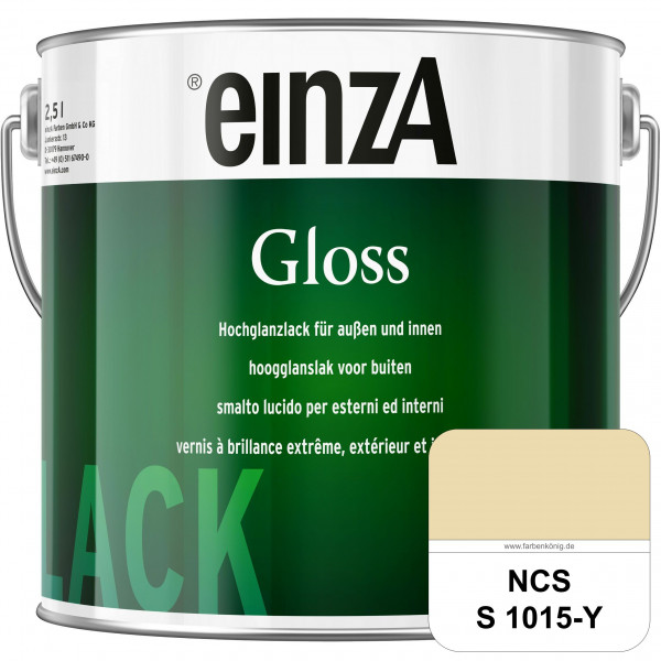 einzA Gloss (NCS S 1015-Y) Hochwertiger Alkydharzlack in Premium-Qualität, hochglänzend.