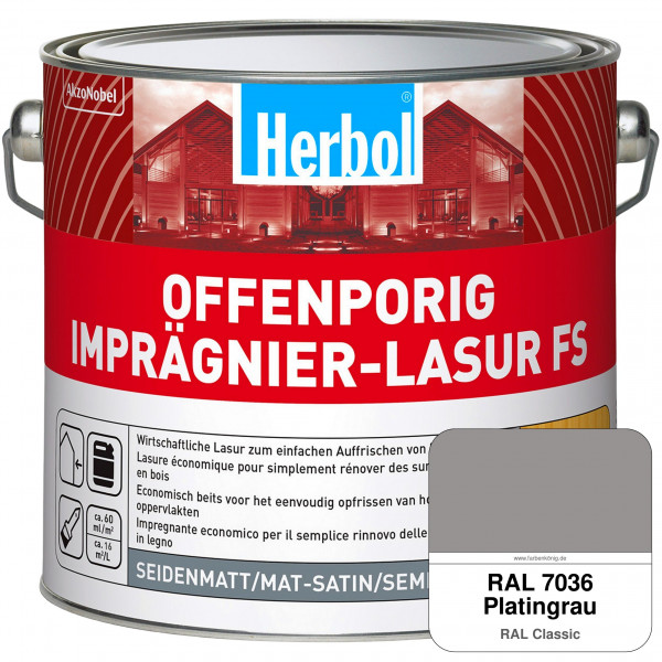 Offenporig Imprägnier-Lasur FS (RAL 7036 Platingrau)