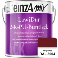 einzA LawiDur 2-K-PU-Buntlack - Seidenglanz (RAL 3004 Purpurrot)