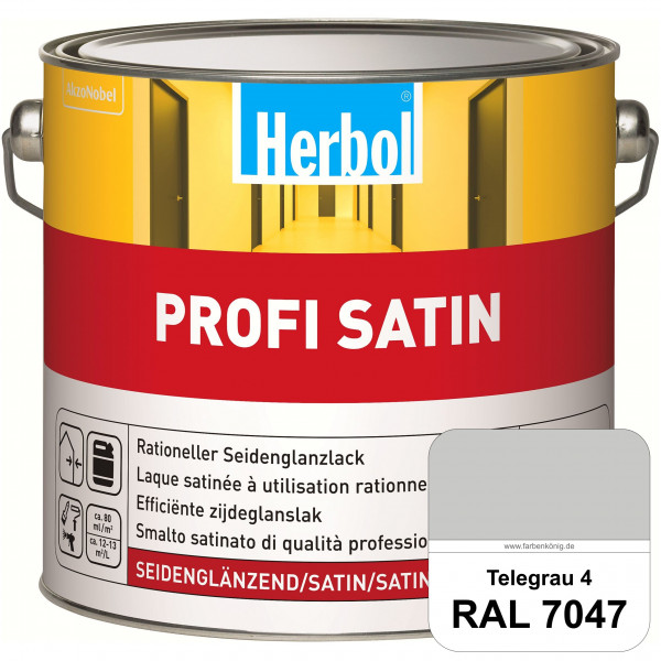 Profi Satin (RAL 7047 Telegrau 4) seidenglänzender Lack (Innen & Außen)
