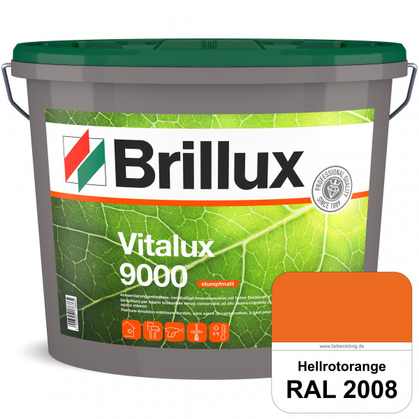 Vitalux 9000 (RAL 2008 Hellrotorange) konservierungsmittelfreie Innendispersion für Kinder- & Schlaf