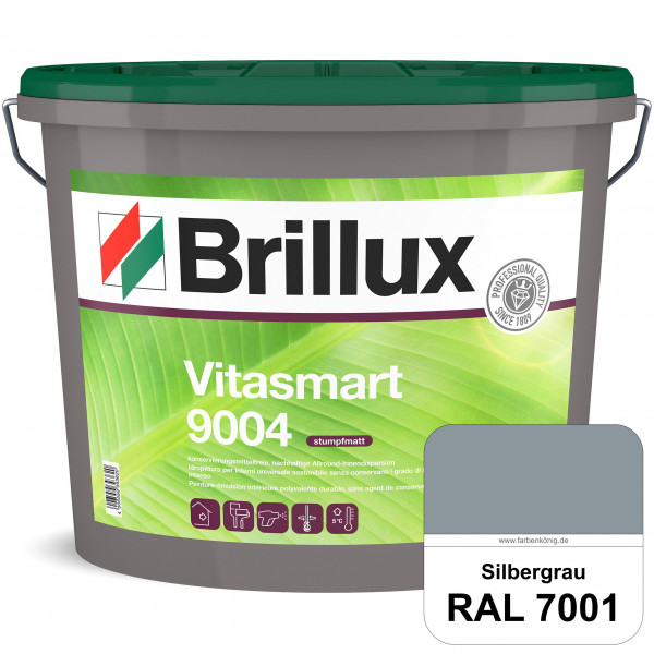Vitasmart 9004 (RAL 7001 Silbergrau) Hochwertige matte konservierungsmittelfreie Innendispersion für