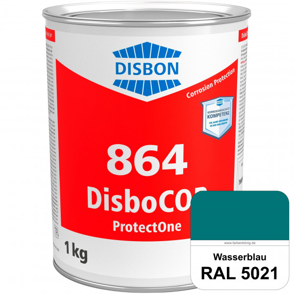 DisboCOR 864 ProtectOne (RAL 5021 Wasserblau) 1-Topf-geeignete Korrosionsschutz für alle metallisch