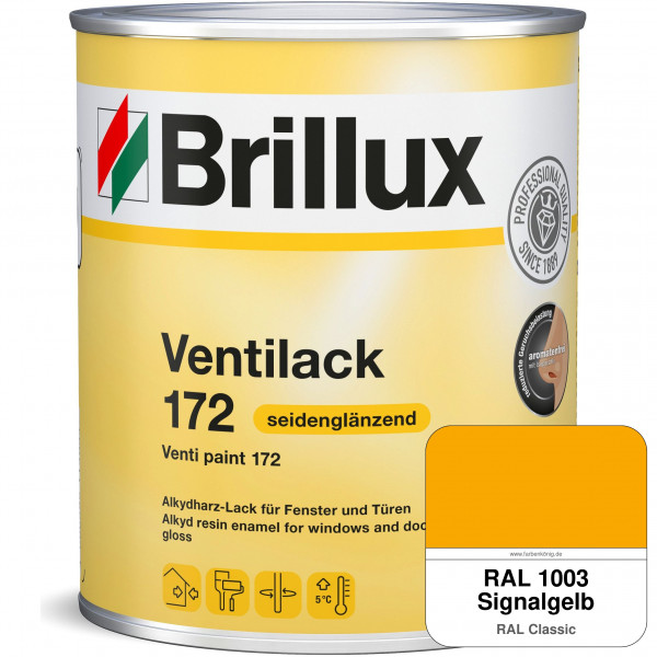 Ventilack Seidenglanz 172 (RAL 1003 Signalgelb)