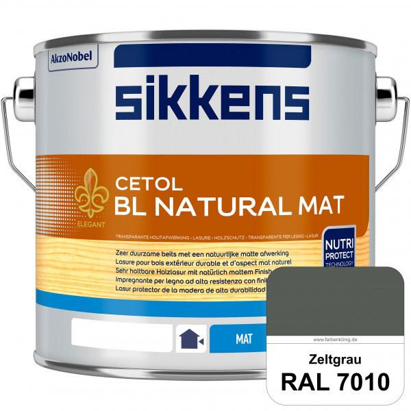 Cetol BL Natural Mat (RAL 7010 Zeltgrau) Matte, wasserverdünnnbare Dünnschichtlasur
