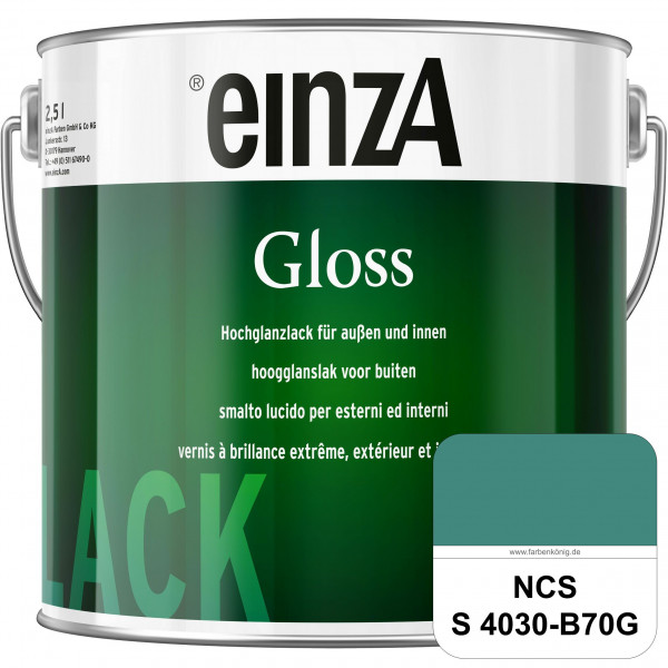 einzA Gloss (NCS S 4030-B70G) Hochwertiger Alkydharzlack in Premium-Qualität, hochglänzend.