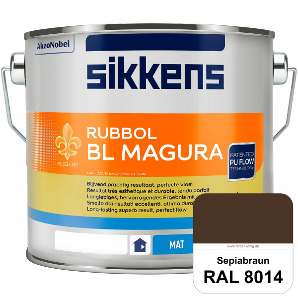 Rubbol BL Magura (RAL 8014 Sepiabraun) matter PU-Lack (wasserbasiert) innen & außen