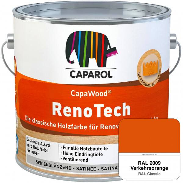 CapaWood® RenoTech (RAL 2009 Verkehrsorange) - ersetzt Capadur RenoTech
