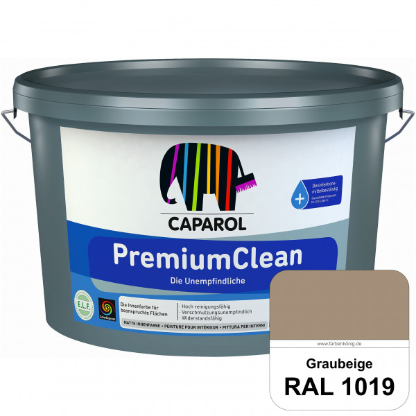 PremiumClean (RAL 1019 Graubeige) Hoch reinigungsfähige Farbe für beanspruchte Flächen (innen)