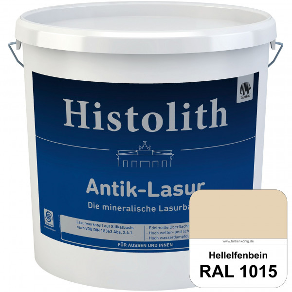 Histolith® Antik-Lasur (RAL 1015 Hellelfenbein) Lasurkonzentrat nach dem Vorbild historischer Beschi