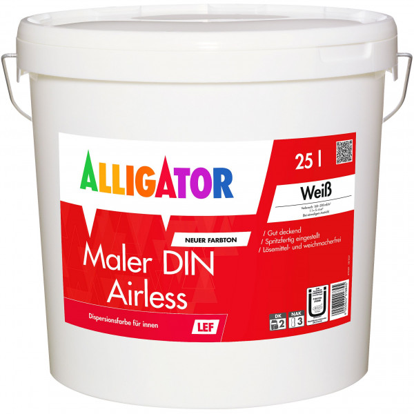 Maler DIN LEF Airless (RAL 9010 Reinweiß)