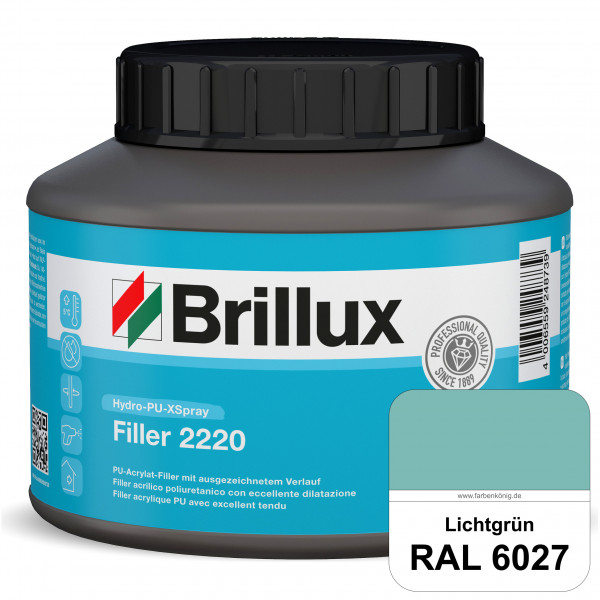 Hydro-PU-XSpray Filler 2220 (RAL 6027 Lichtgrün) wasserbasierter Premium-Filler für XVLP-Spritzverfa