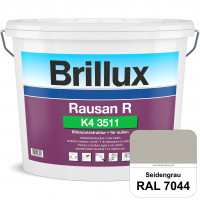 Rausan R K4 3511 (RAL 7044 Seidengrau) Organisch gebundener Rillenputz für wetterbeständige Oberfläc