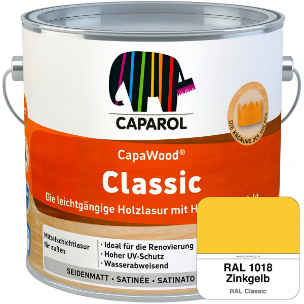 CapaWood Classic (RAL 1018 Zinkgelb) - ersetzt Capadur ClassicLasur