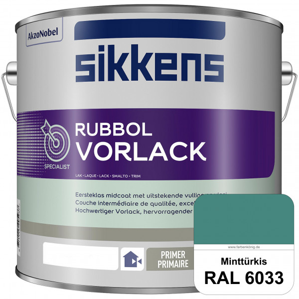 Rubbol Vorlack (RAL 6033 Minttürkis) Aromatenfreier Vorlack der Spitzenklasse (außen & innen)