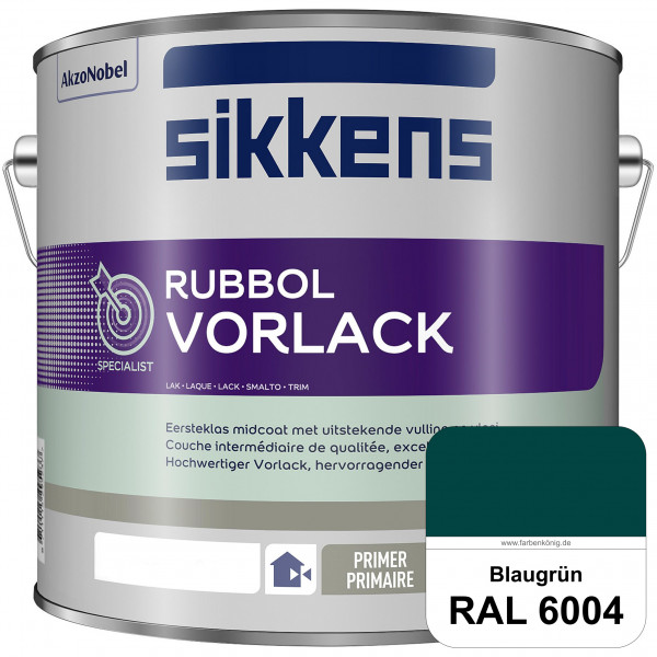 Rubbol Vorlack (RAL 6004 Blaugrün) Aromatenfreier Vorlack der Spitzenklasse (außen & innen)