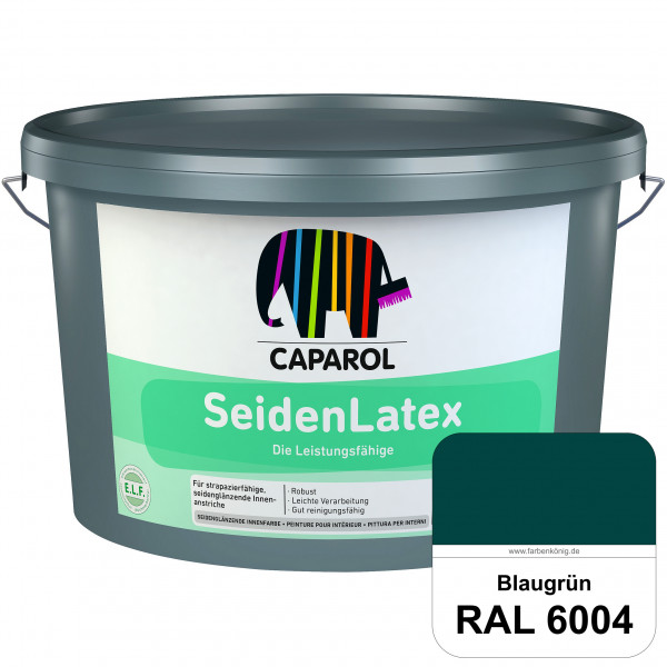 SeidenLatex ELF (RAL 6004 Blaugrün) strapazierfähige, scheuerbeständige und seidenmatte Latexfarbe