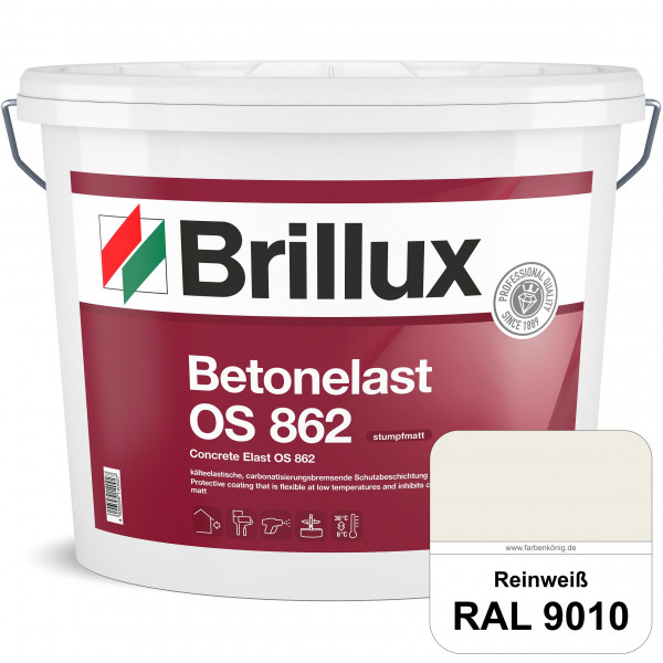 Betonelast OS 862 (RAL 9010 Reinweiß) Wetterbeständige & UV-Schutzbeschichtung für Betonflächen (auß
