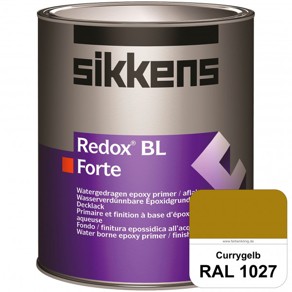 Redox BL Forte (RAL 1027 Currygelb) seidenmatte & wasserbasierte 2-K-Epoxidharzlack (innen)