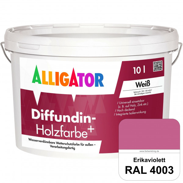 Diffundin-Holzfarbe+ (RAL 4003 Erikaviolett)