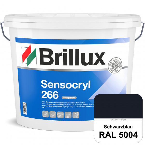 Sensocryl ELF 266 (RAL 5004 Schwarzblau) stumpfmatte hochwertige Reinacrylat-Innendispersion für Art