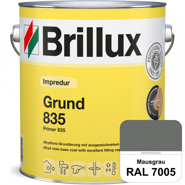 Impredur Grund 835 (RAL 7005 Mausgrau) Grundierung für Laub- und Nadelholz wie Fenstern, Türen etc.