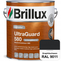 Lignodur UltraGuard 580 (Dauerschutzlasur 580) RAL 9011 Graphitschwarz