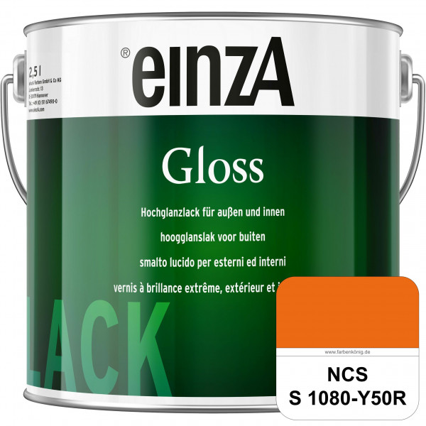 einzA Gloss (NCS S 1080-Y50R) Hochwertiger Alkydharzlack in Premium-Qualität, hochglänzend.