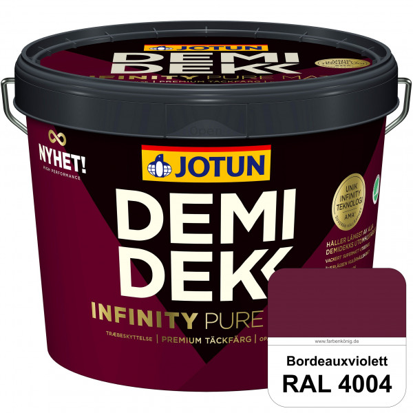 DEMIDEKK Infinity Pure Mat (ehemals Demidekk Ultimate Helmatt) - Deckende, matte Holzfarbe (RAL 4004
