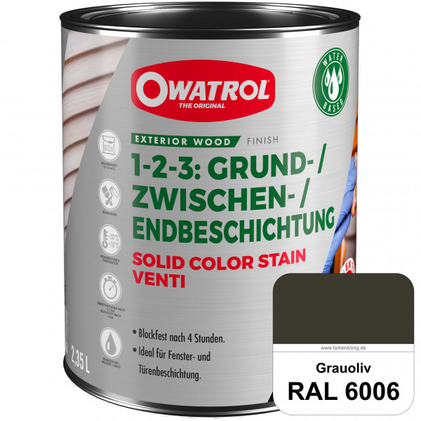 SOLID COLOR STAIN VENTI (RAL 6006 Grauoliv)