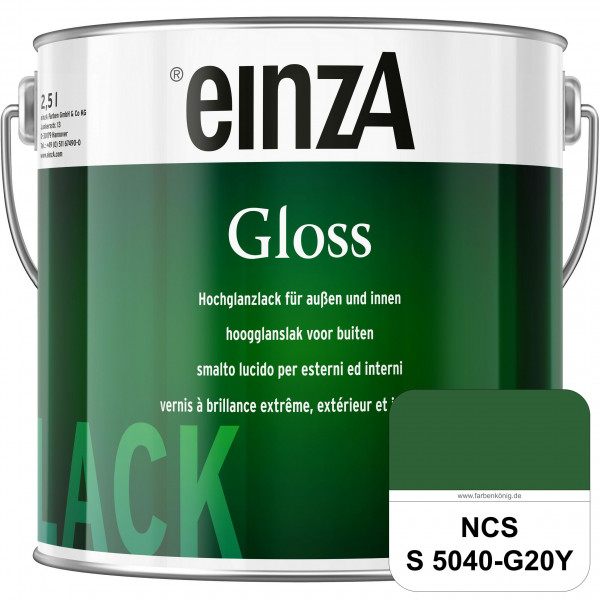 einzA Gloss (NCS S 5040-G20Y) Hochwertiger Alkydharzlack in Premium-Qualität, hochglänzend.