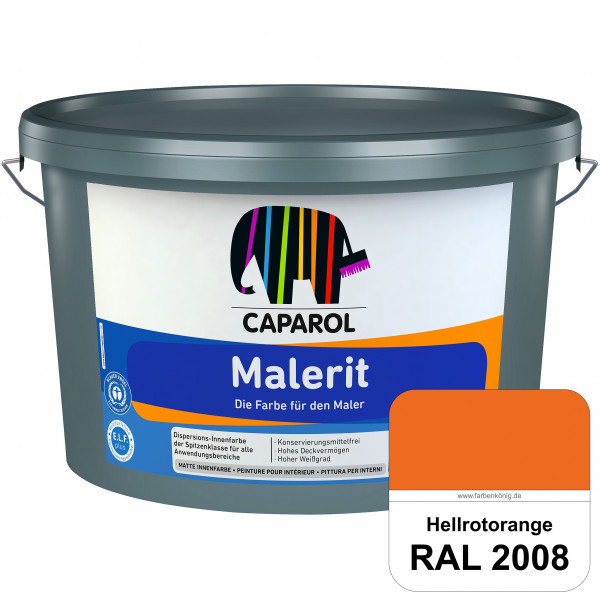 Malerit E.L.F. (RAL 2008 Hellrotorange) matte Innenfarbe für Neu- & Renovierungsanstriche