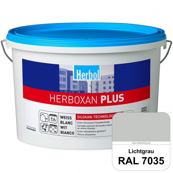 Herboxan Plus (RAL 7035 Lichtgrau) Siliconharz-Fassadenfarbe für längere saubere Fassaden