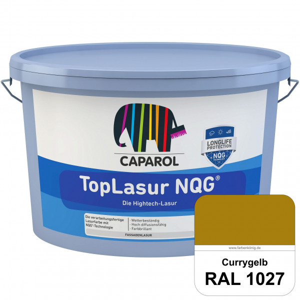 TopLasur NQG® (RAL 1027 Currygelb) Verarbeitungsfertige Lasur auf Basis der Nano-Quarz-Gitter Techno