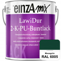 einzA LawiDur 2-K-PU-Buntlack - Seidenglanz (RAL 6005 Moosgrün)