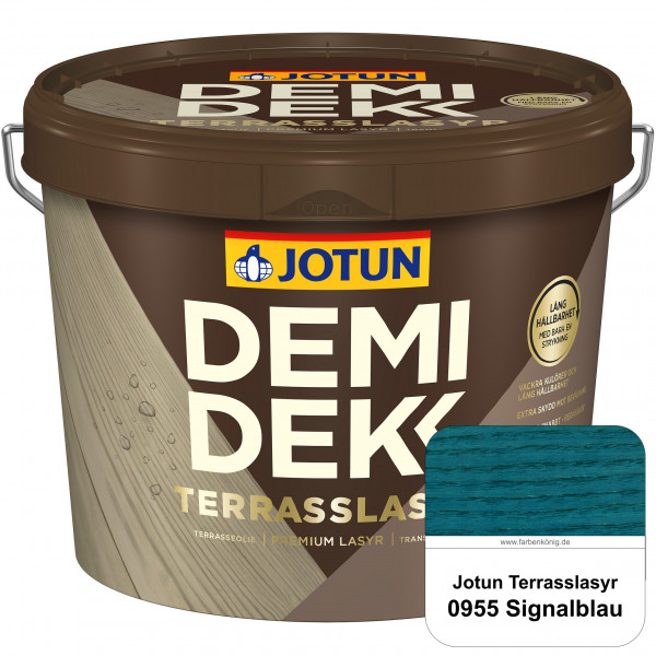 DEMIDEKK Terrasslasyr - Holzöl (0955 Signalblau)