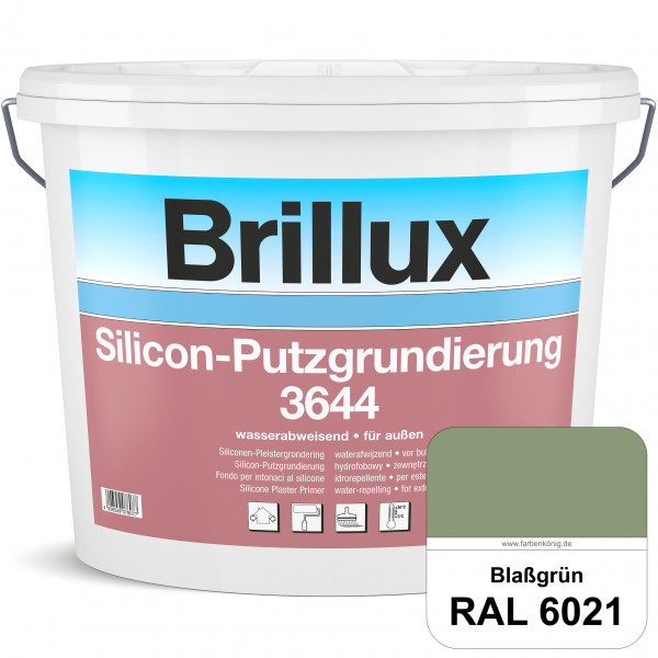 Silicon-Putzgrundierung 3644 (RAL 6021 Blassgrün) Haftvermittelnde & quarzhaltige Grundierfarbe auf