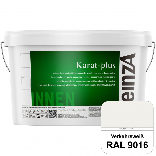 einzA Karat-plus (B-Ware) - 12,5 Liter (RAL 9016 Verkehrsweiß)