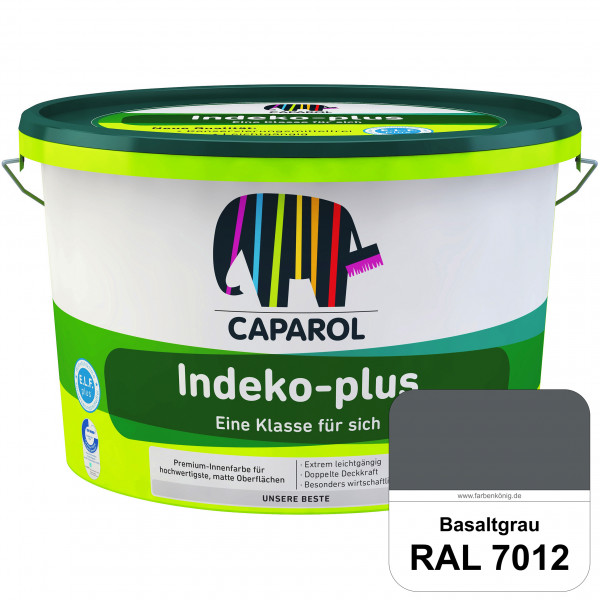 Indeko-plus (RAL 7012 Basaltgrau) doppeldeckende matte & hochwertige Innenfarbe