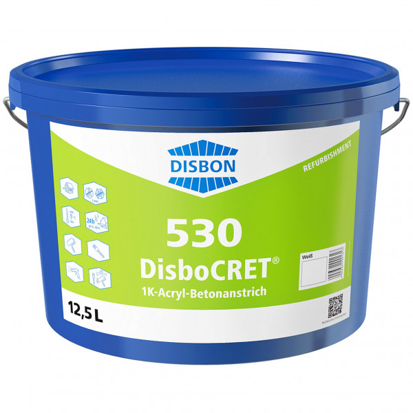 DisboCRET 530 1K-Acryl-Betonanstrich (Weiß)