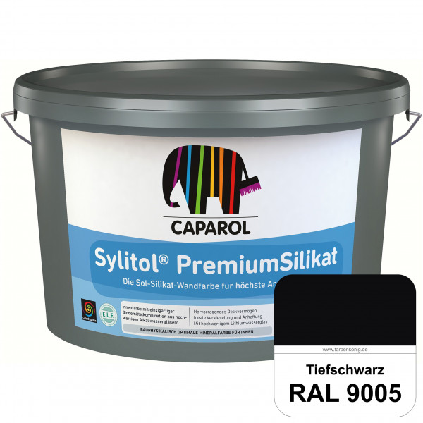 Caparol Sylitol PremiumSilikat (RAL 9005 Tiefschwarz) - ehemals Histolith PremiumSilikat