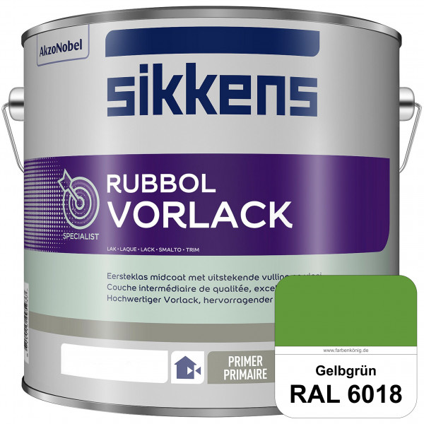 Rubbol Vorlack (RAL 6018 Gelbgrün) Aromatenfreier Vorlack der Spitzenklasse (außen & innen)