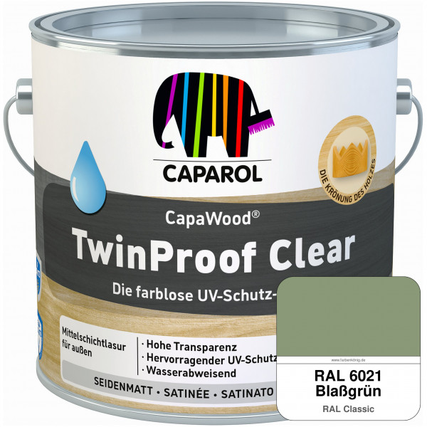 CapaWood® TwinProof Clear (RAL 6021 Blassgrün) - ersetzt Capadur TwinProof