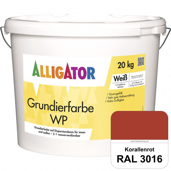 Grundierfarbe WP (RAL 3016 Korallenrot)