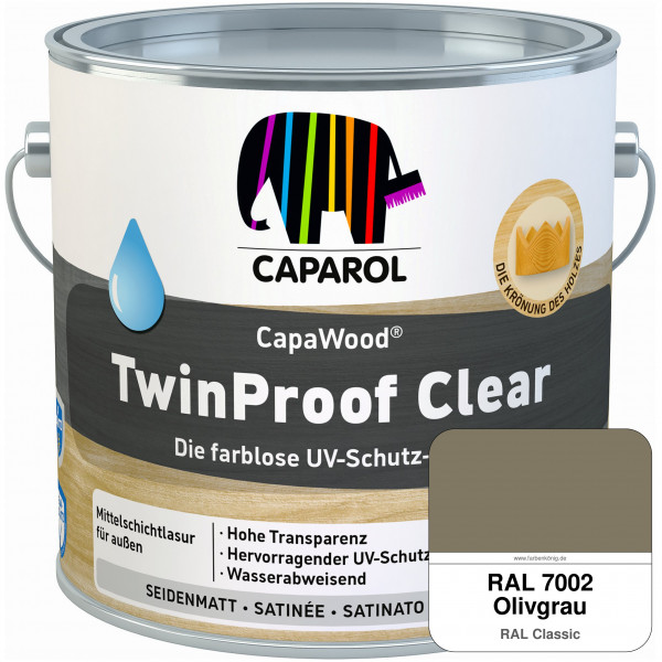 CapaWood® TwinProof Clear (RAL 7002 Olivgrau) - ersetzt Capadur TwinProof