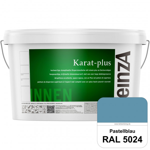 einzA Karat-plus (RAL 5024 Pastellblau) Innenwandfarbe mit herausragenden Produkteigenschaften