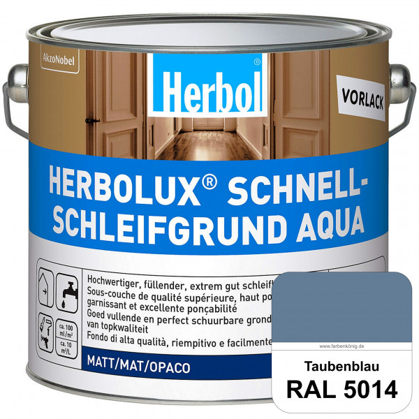 Schnellschleifgrund Aqua (RAL 5014 Taubenblau) wasserverdünnbarer Vorlack mit hervorragender Schleif