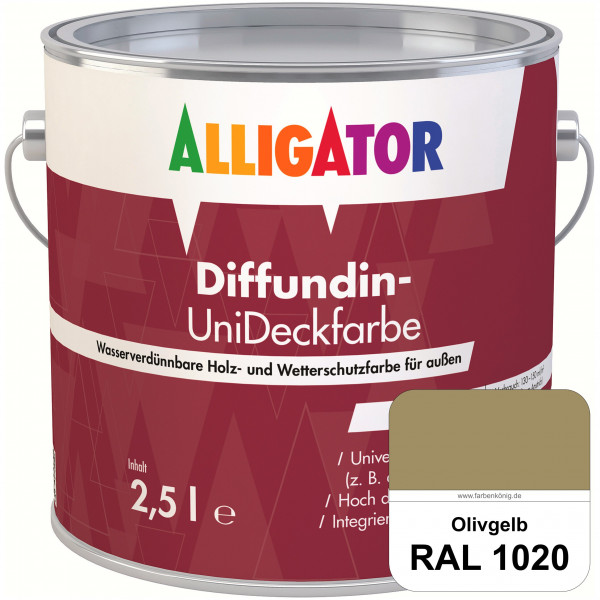 ALLIGATOR Diffundin-UniDeckfarbe (RAL 1020 Olivgelb)