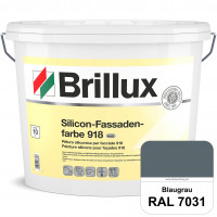 Silicon-Fassadenfarbe 918 (RAL 7031 Blaugrau) matt, hoch wetterbeständig und wasserabweisend