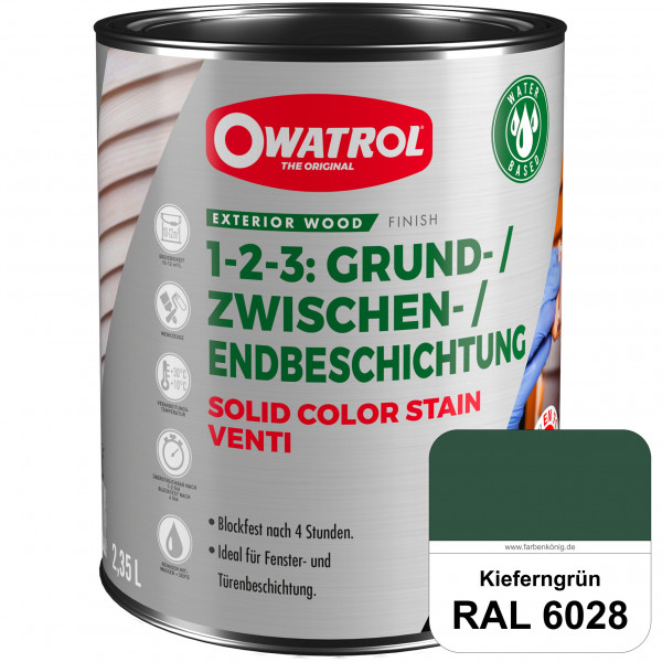 SOLID COLOR STAIN VENTI (RAL 6028 Kieferngrün)